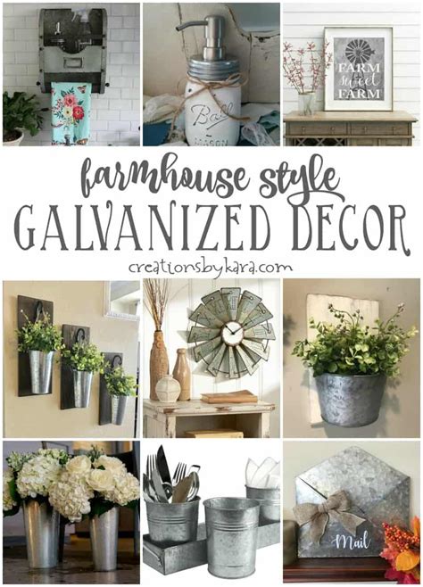 galvanized metal house decor|galvanized metal farmhouse decor.